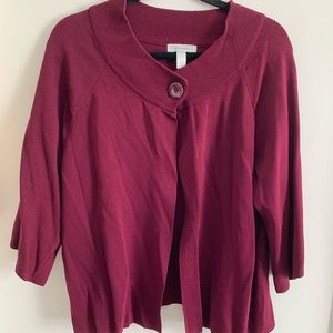 Adorable one button Sweater / Shrug!